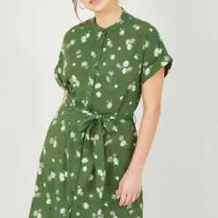 Yumi Green Daisy Ladybird Print Shirt Dress -Cheap My Dreamy Dress Store green daisy ladybird print shirt dress p10238 110960 image