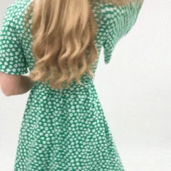 Yumi Green Daisy Print Wrap Dress -Cheap My Dreamy Dress Store green daisy print wrap dress p10229 105100 image