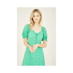 Yumi Green Ditsy Floral Gypsy Midi Dress -Cheap My Dreamy Dress Store green ditsy floral gypsy midi dress p7448 67092 image