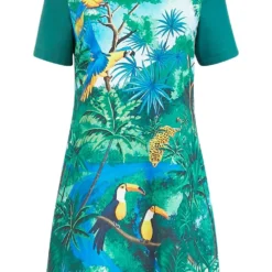 Yumi Green Jungle Parrot Tunic Dress 8 Yumi Green Jungle Parrot Tunic Dress -Cheap My Dreamy Dress Store green jungle parrot tunic dress p8003 113940 image