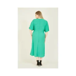 Green Plus Size Kimono Sleeve Midi Dress -Cheap My Dreamy Dress Store green plus size kimono sleeve midi dress p7552 67514 image