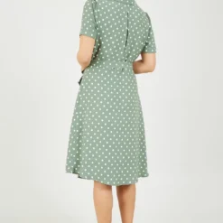 Yumi Green Spot Retro Shirt Dress -Cheap My Dreamy Dress Store green spot retro shirt dress p10220 111214 image