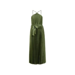 Yumi Green V Strap Satin Pleated Midi Dress 12 Yumi Green V Strap Satin Pleated Midi Dress -Cheap My Dreamy Dress Store green v strap satin pleated midi dress p10183 100273 image
