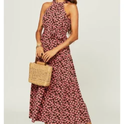 Halter Neck Maxi Layer Dress -Cheap My Dreamy Dress Store halter neck maxi layer dress p14255 122345 image