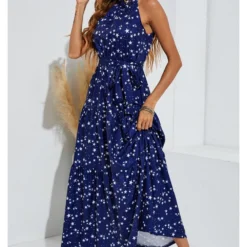 Halter Neck Maxi Layer Dress -Cheap My Dreamy Dress Store halter neck maxi layer dress p14255 122348 image