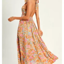 Halter Neck Tie Back Maxi Dress -Cheap My Dreamy Dress Store halter neck tie back maxi dress p14191 122062 image