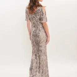 Jeselle Long V-Neck A-Line Sequin Dress -Cheap My Dreamy Dress Store jeselle long v neck a line sequin dress p18255 141132 image