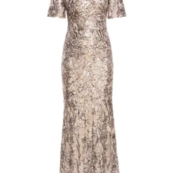 Jeselle Long V-Neck A-Line Sequin Dress -Cheap My Dreamy Dress Store jeselle long v neck a line sequin dress p18255 141134 image