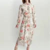 Jodette Shirred Neck Dress