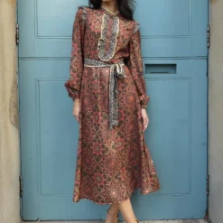 Judy Paisley Midi Dress