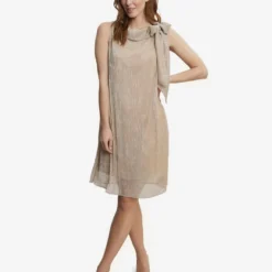 Kesley Metalic Shift Dress With Neck Tie -Cheap My Dreamy Dress Store kesley metalic shift dress with neck tie p19757 147592 image