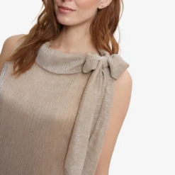 Kesley Metalic Shift Dress With Neck Tie -Cheap My Dreamy Dress Store kesley metalic shift dress with neck tie p19757 147594 image