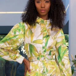 Lillia Yellow Printed Long Sleeve Maxi Dress -Cheap My Dreamy Dress Store lillia yellow printed long sleeve maxi dress p14120 121745 image