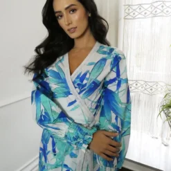 Cheap My Dreamy Dress Store -Cheap My Dreamy Dress Store lindsay blue wrap floral lace maxi dress p14146 121892 image