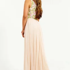 Luvforever Handmade Embellished Detail Cream Maxi Dress -Cheap My Dreamy Dress Store luvforever handmade embellished detail cream maxi dress p14075 121409 image