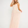 LuvForever Handmade Sequin Embellished V-Neck Maxi Dress