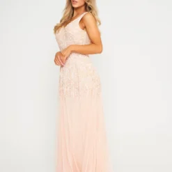 LuvForever Handmade Sequin Embellished V-Neck Maxi Dress -Cheap My Dreamy Dress Store luvforever handmade sequin embellished v neck maxi dress p14076 121421 image