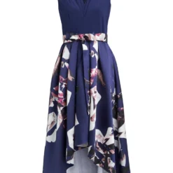 Megan Sleeveless Floral High Low Dress -Cheap My Dreamy Dress Store megan sleeveless floral high low dress p19769 147660 image