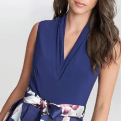 Megan Sleeveless Floral High Low Dress -Cheap My Dreamy Dress Store megan sleeveless floral high low dress p19769 147661 image