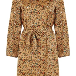 Mela Animal Heart Print Long Sleeve Tunic Dress -Cheap My Dreamy Dress Store mela animal heart print long sleeve tunic dress p16078 130535 image