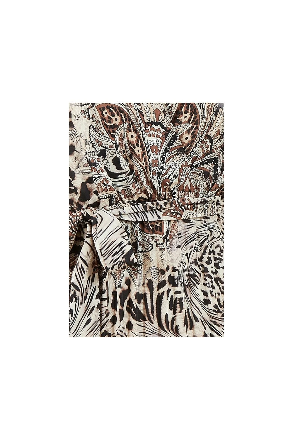 Mela Animal Paisley Wrap Pleated Dress 6 Mela Animal Paisley Wrap Pleated Dress - Image 6