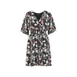 Mela Black Floral Print Wrap Dress 11 Mela Black Floral Print Wrap Dress -Cheap My Dreamy Dress Store mela black floral print wrap dress p104 395 image
