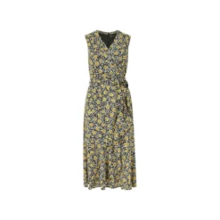 Mela Black Floral Wrap Over Midi Dress -Cheap My Dreamy Dress Store mela black floral wrap over midi dress p165 594 image