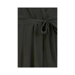 Mela Black Wrap Dropped Sleeve Dress -Cheap My Dreamy Dress Store mela black wrap dropped sleeve dress p9511 104813 image