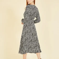 Mela Black Zebra Print Midi Dress 9 Mela Black Zebra Print Midi Dress -Cheap My Dreamy Dress Store mela black zebra print midi dress p16082 130449 image