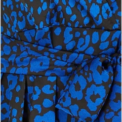 Mela Blue Animal Print Dip Hem Midi Wrap Dress -Cheap My Dreamy Dress Store mela blue animal print dip hem midi wrap dress p15022 126576 image