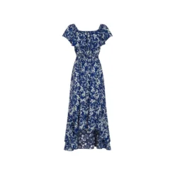 Mela Blue Ditsy Floral High Low Dress -Cheap My Dreamy Dress Store mela blue ditsy floral high low dress p5651 53829 image