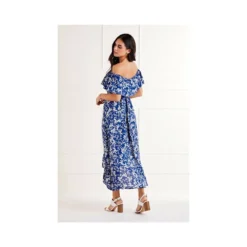 Mela Blue Ditsy Floral High Low Dress -Cheap My Dreamy Dress Store mela blue ditsy floral high low dress p5651 53831 image
