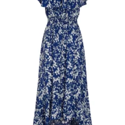 Mela Blue Plus Size Ditsy Floral Bardot Maxi Dress -Cheap My Dreamy Dress Store mela blue plus size ditsy floral bardot maxi dress p8131 116057 image