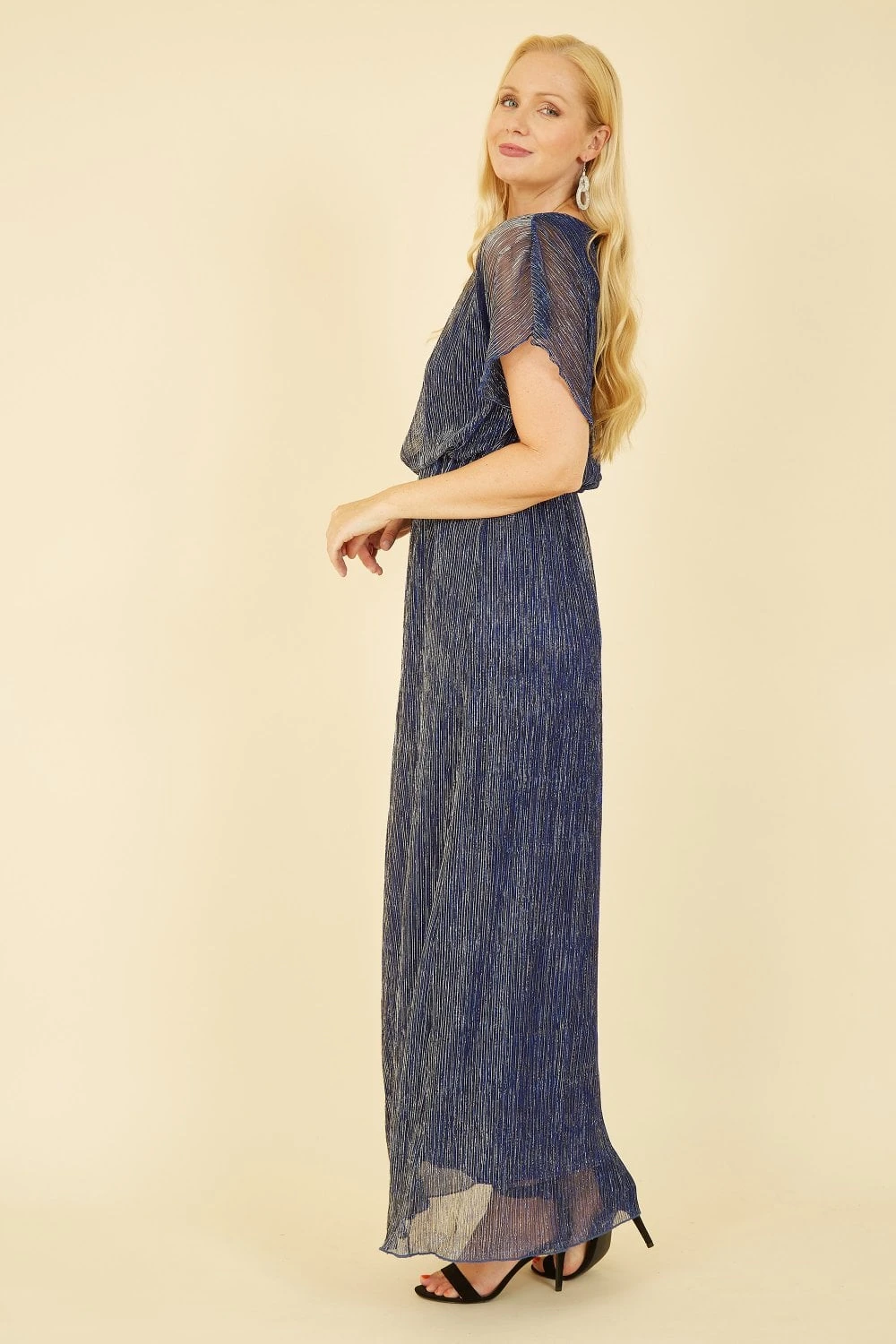 Mela Blue Shimmer Maxi Dress 5 Mela Blue Shimmer Maxi Dress - Image 5