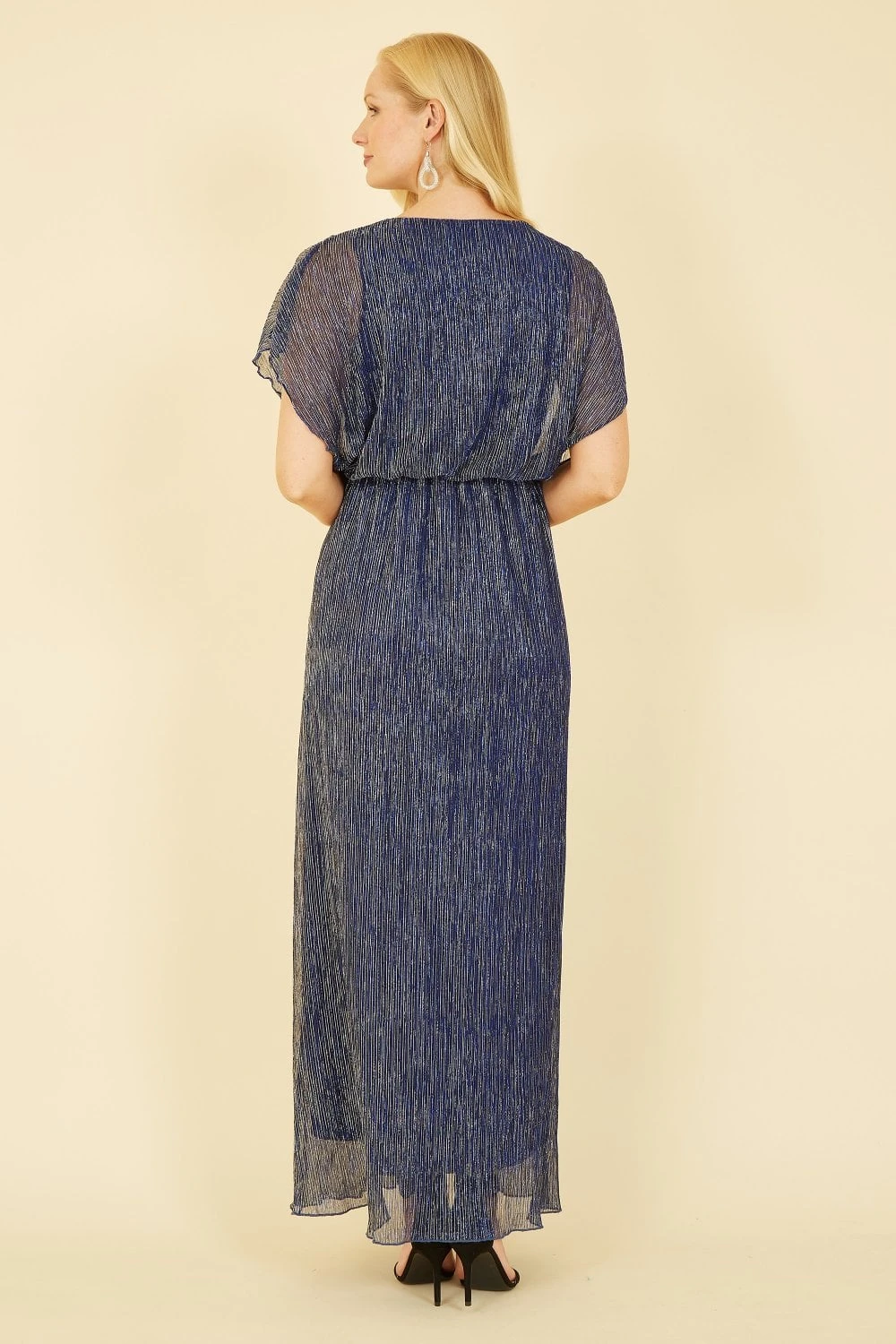 Mela Blue Shimmer Maxi Dress 6 Mela Blue Shimmer Maxi Dress - Image 6