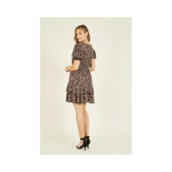 Mela Ditsy Print Skater Dress With Frill Detail 9 Mela Ditsy Print Skater Dress With Frill Detail -Cheap My Dreamy Dress Store mela ditsy print skater dress with frill detail p100 243 image