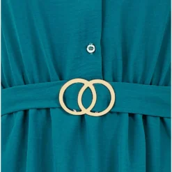 Mela Gold Buckle Shirt Dress -Cheap My Dreamy Dress Store mela gold buckle shirt dress p10214 111722 image