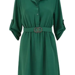 Mela Green Belted Shirt Dress 10 Mela Green Belted Shirt Dress -Cheap My Dreamy Dress Store mela green belted shirt dress p7547 113253 image