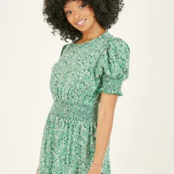Mela Green Ditsy Print Midi Dress 7 Mela Green Ditsy Print Midi Dress -Cheap My Dreamy Dress Store mela green ditsy print midi dress p8525 156358 image