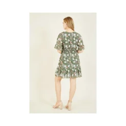 Mela Green Floral Print Wrap Dress 9 Mela Green Floral Print Wrap Dress -Cheap My Dreamy Dress Store mela green floral print wrap dress p105 396 image