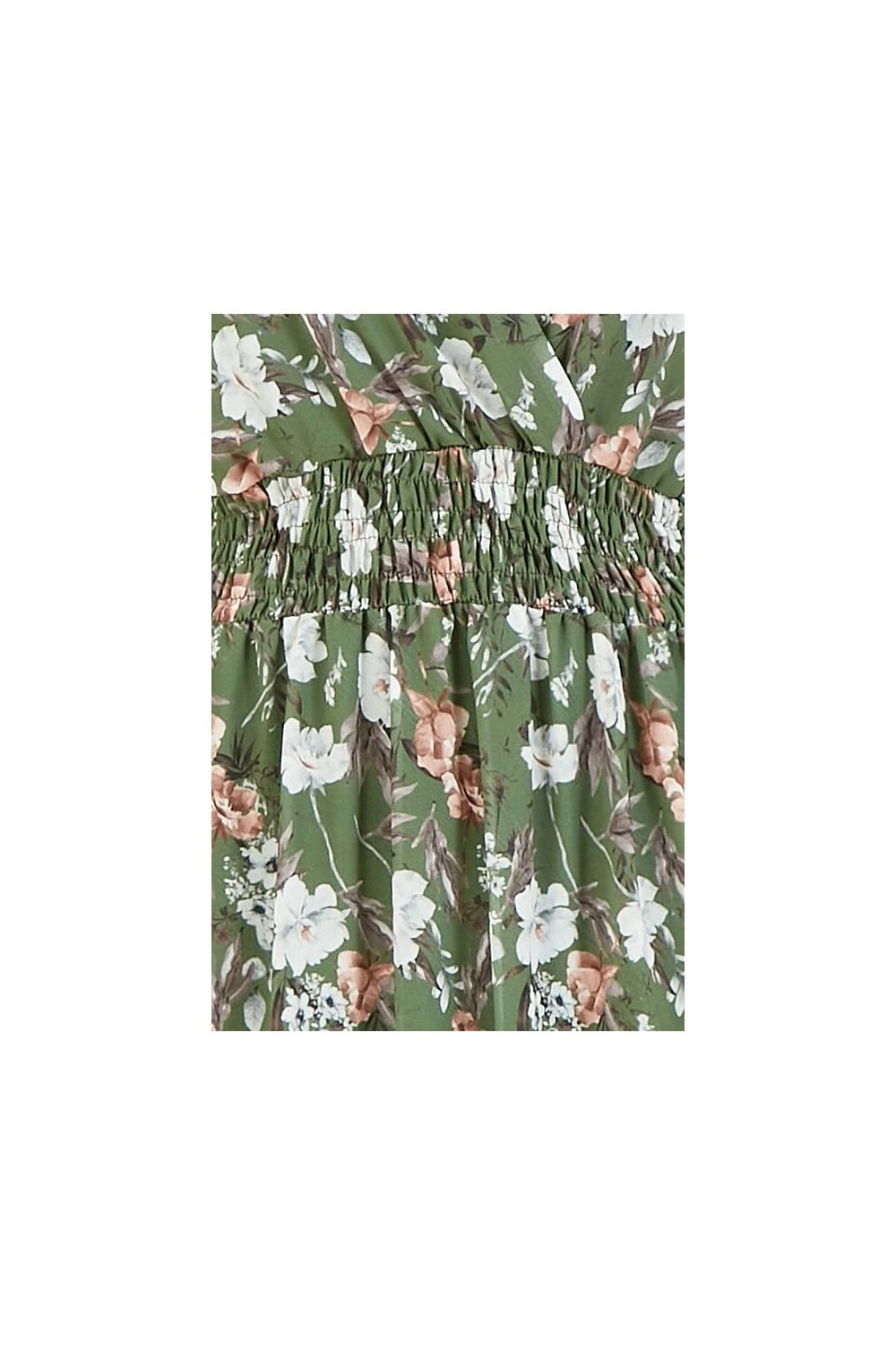 Mela Green Floral Print Wrap Dress 5 Mela Green Floral Print Wrap Dress - Image 5