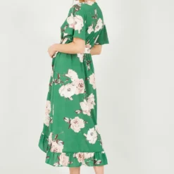 Mela Green Rose Printed Bubble Crepe Wrap Effect Dress 14 Mela Green Rose Printed Bubble Crepe Wrap Effect Dress -Cheap My Dreamy Dress Store mela green rose printed bubble crepe wrap effect dress p10563 111921 image
