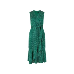 Mela Green Spot Wrap Over Midi Dress -Cheap My Dreamy Dress Store mela green spot wrap over midi dress p163 588 image