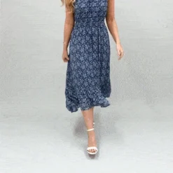 Mela Navy Paisley Midi Halter Dress 8 Mela Navy Paisley Midi Halter Dress -Cheap My Dreamy Dress Store mela navy paisley midi halter dress p9113 113450 image