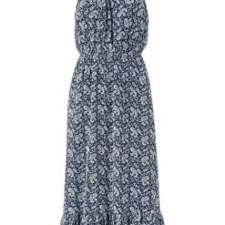 Mela Navy Paisley Midi Halter Dress 12 Mela Navy Paisley Midi Halter Dress -Cheap My Dreamy Dress Store mela navy paisley midi halter dress p9113 113454 image