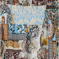 Mela Paisley Printed Bardot Skater Dress -Cheap My Dreamy Dress Store mela paisley printed bardot skater dress p12265 114811 image