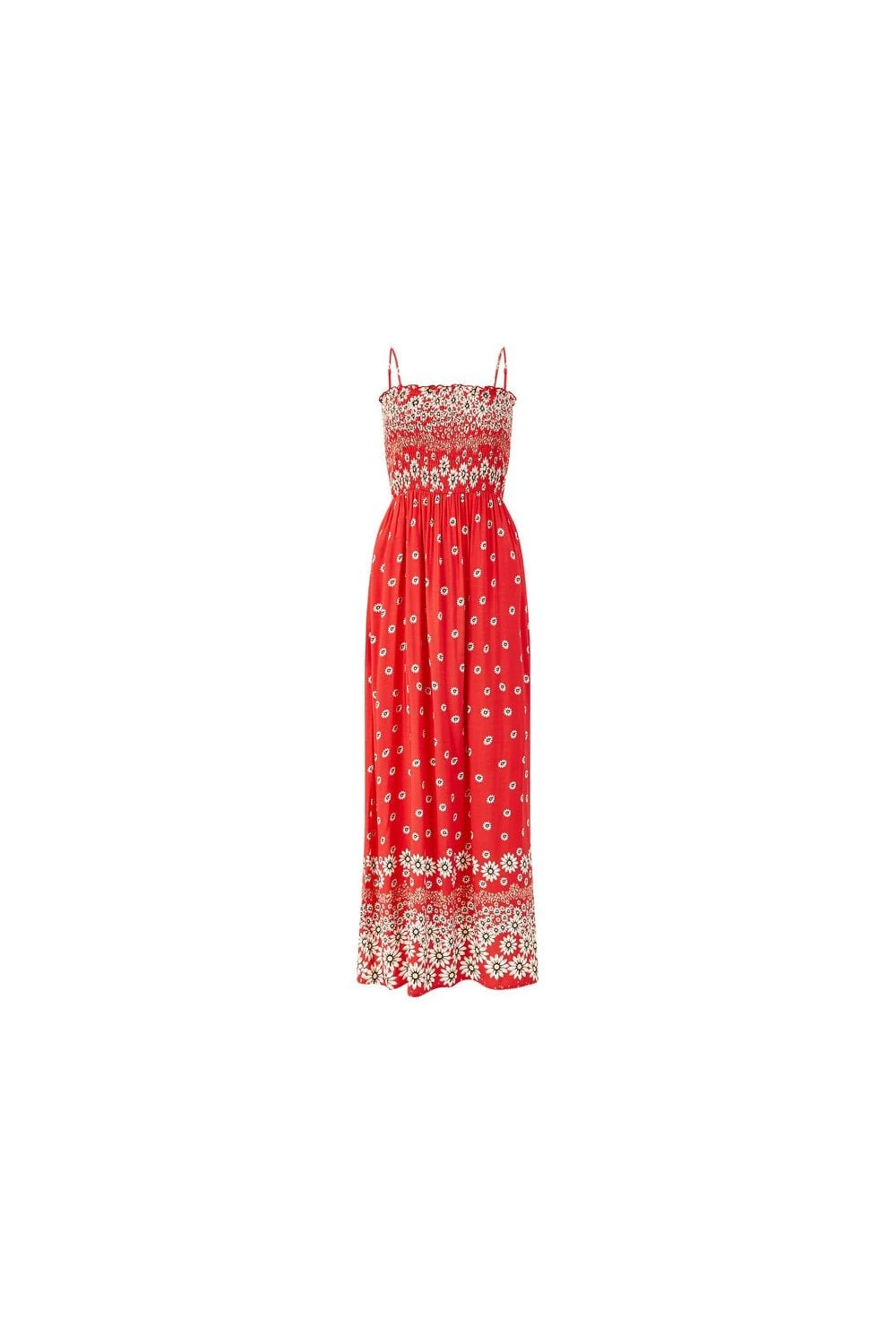 Mela Red Daisy Maxi Dress 2 Mela Red Daisy Maxi Dress - Image 2