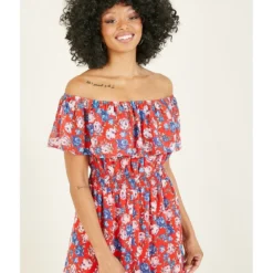Mela Red Floral Dress -Cheap My Dreamy Dress Store mela red floral dress p8320 70625 image