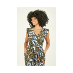 Mela Tropical Leaf Jersey Belted Pocket Dress 7 Mela Tropical Leaf Jersey Belted Pocket Dress -Cheap My Dreamy Dress Store mela tropical leaf jersey belted pocket dress p453 1965 image