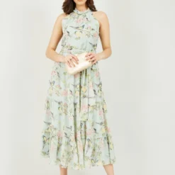 Yumi Mint Green Bird Floral Print Halter Dress 10 Yumi Mint Green Bird Floral Print Halter Dress -Cheap My Dreamy Dress Store mint green bird floral print halter dress p10521 110726 image